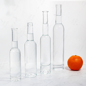 High Slim Long Neck 375ml Iced <strong>Wine</strong> Crestal Glass Bottle with <strong>Thick</strong> Bottom Cork Stopper Classic Iced <strong>Wine</strong> Bottle