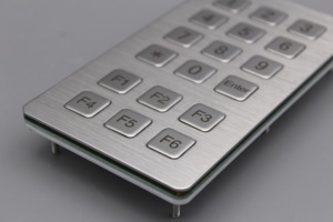 Rugged <strong>18</strong> <strong>Keys</strong> Mini Matrix Keypad Metal <strong>Numeric</strong> Industrial Stainless Steel Metallic <strong>Keyboard</strong> - Product Image 5
