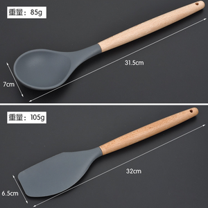 Cấp Thực Phẩm Không Độc Hại Nhà Giữ Phụ Kiện Silicone Bếp 8 Piece Silicone <span class=keywords><strong>Cookware</strong></span> Với Lưu Trữ Xô - Product Image 4