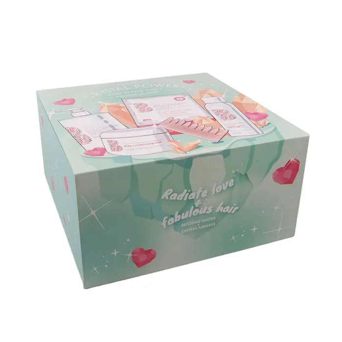 Caja de papel de aceite esencial de lujo, impresión cosmética personalizada, tinte para el cabello, champú, naranja, cartón de embalaje, caja de regalo magnética de lujo