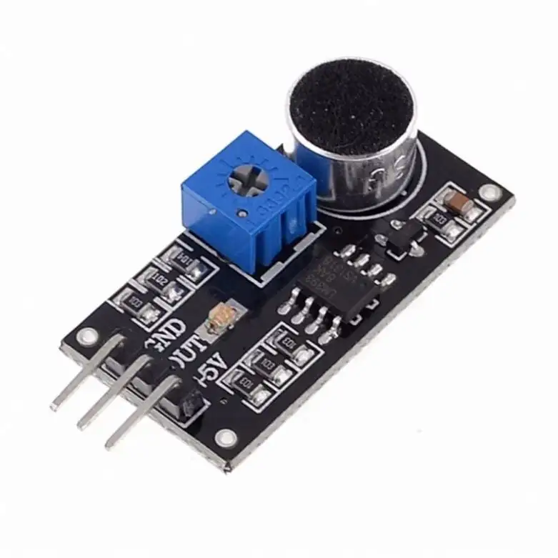 LM393 ses algılama sensörü modülü elektrik kondansatör mikrofon ses sensörü için oyuncaklar