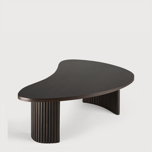 现代高端品质独特鸡尾酒桌北欧农家风格客厅木制茶几2件套 - Product Image 2
