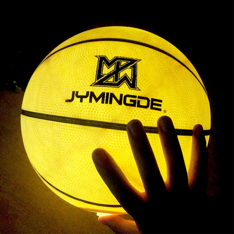 Baloncesto resplandor amarillo