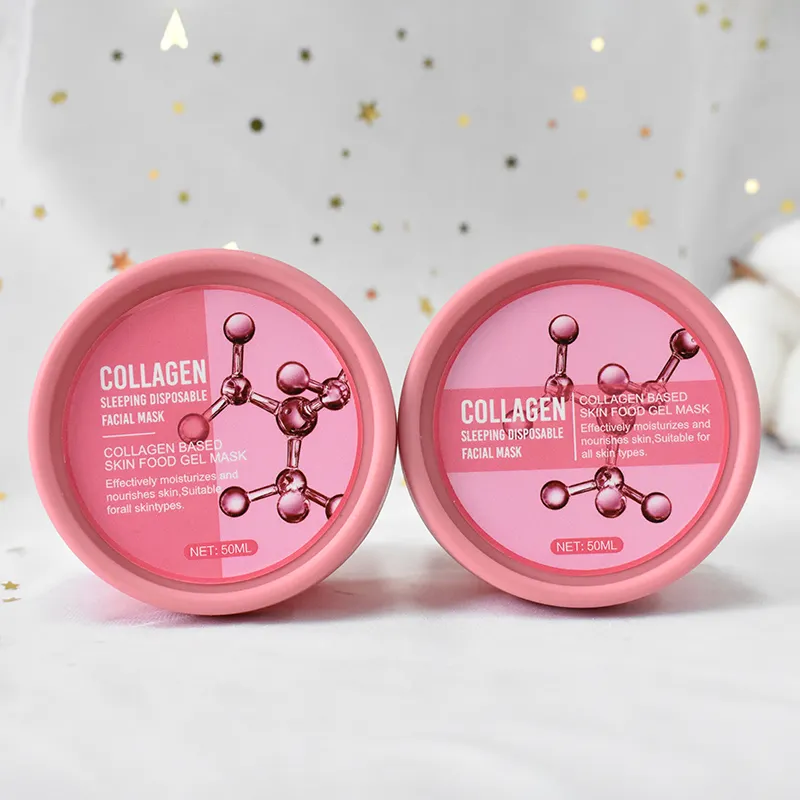 OEM organic skin care whitening collagen centella good night gel face mascarillasl sleep jelly collagen sleeping facial mask