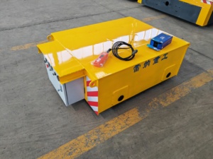 Carro plano eléctrico con batería certificado CE, equipo de manipulación de material de transferencia de dirección automatizado cuádruple mecánico - Product Image 2