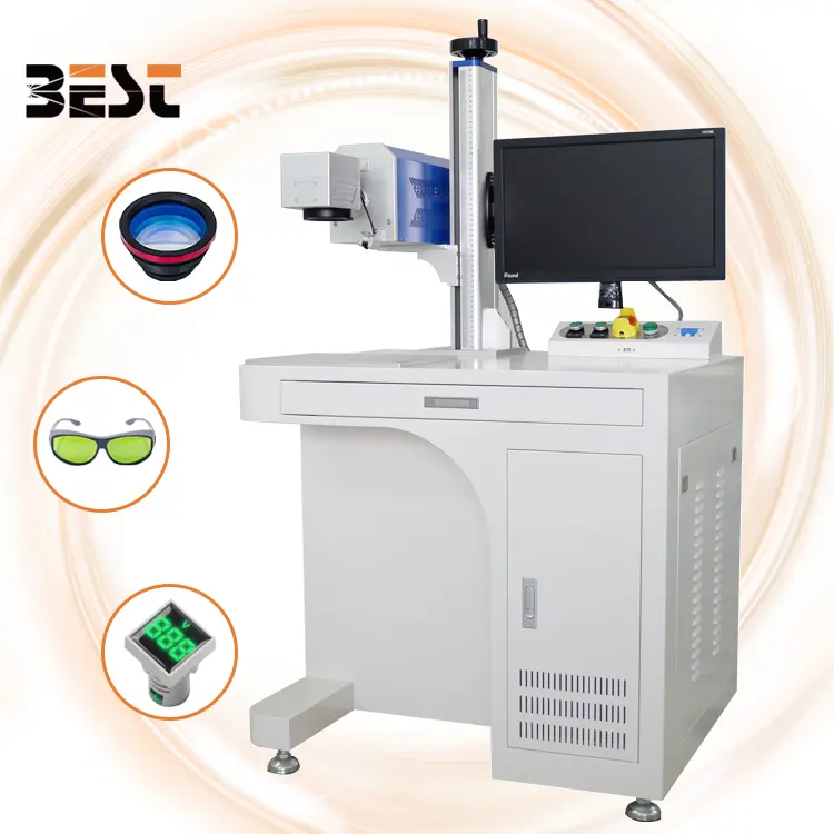 ファイバーレーザーマーカーマシンCO2UVレーザー彫刻機