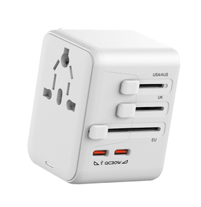 新设计的2025年HHT-35W-521通用旅行适配器35w快速充电，带2个Usb和2个c型国际通用适配器 - Product Image 1