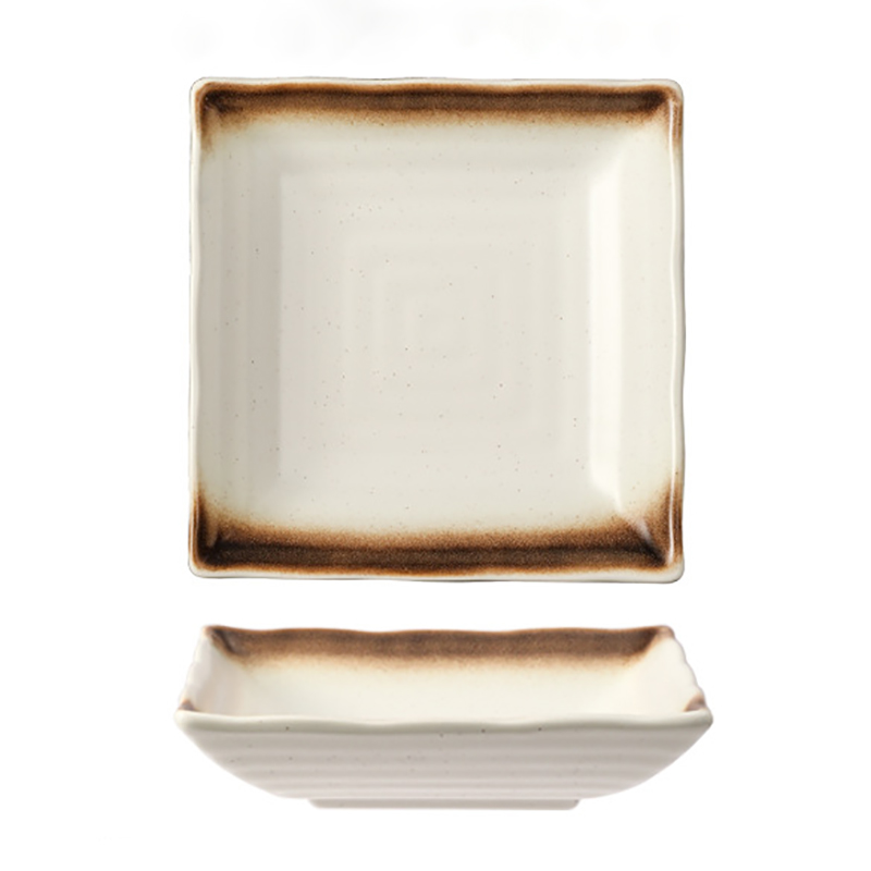 White with brown