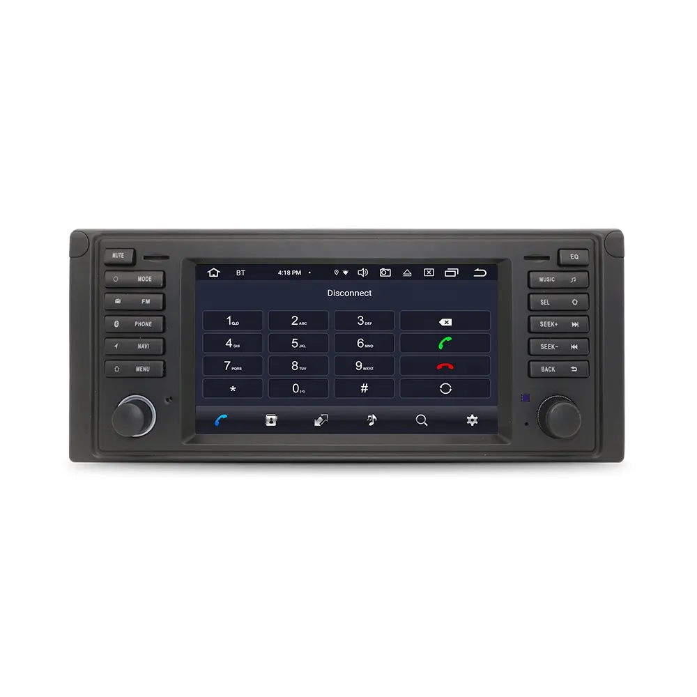 CarPlay multimídia para carro com 8 núcleos Android, sistema de áudio carplay sem fio para BMW E39 E53 2din, suporte para navegação por GPS, cartão SIM