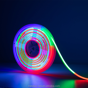 Rgbic Dreamcolor Flex Cob Stripe Tira De Luces Adressable programmabile 12 24 Volt digitale Rgb Ic Led striscia di luce per parete soffitto - Product Image 4