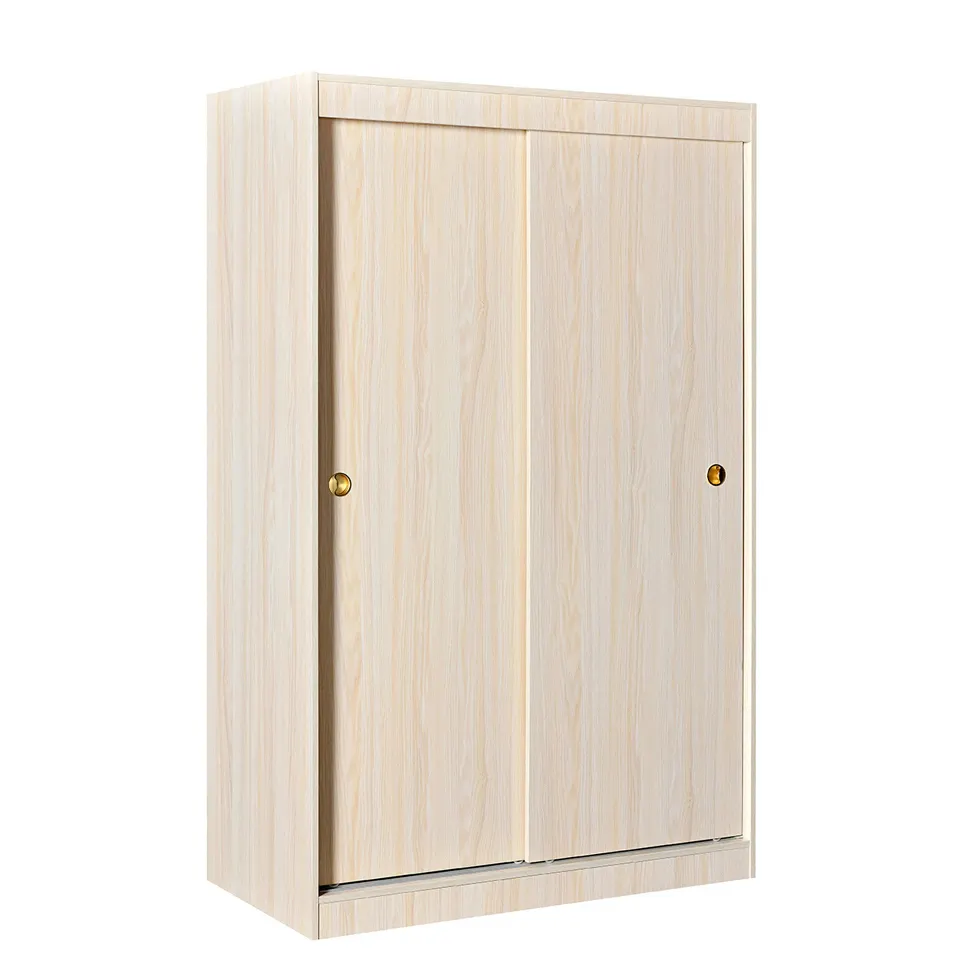 Armario de madera con puerta corredera para dormitorio, mueble de gran espacio de almacenamiento, alta calidad, precio bajo