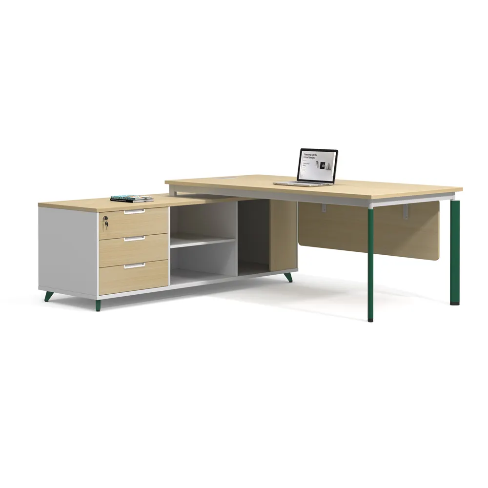 Executive office furniture desk office desk luxury modern oval shape desk table office for open space workstation