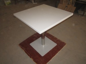 白色花园桌corians固体表面石材桌顶定制现代酒吧桌 - Product Image 3