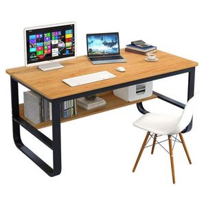 Wholesale Rectangle Long Large <strong>Computer</strong> <strong>Table</strong> <strong>for</strong> Home with Bookshelf <strong>Table</strong> Bureau <strong>Computer</strong> Pc Furniture Office Desk - Product Image 1