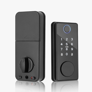 Sinovo-Cerradura de seguridad de aleación de zinc para el hogar, teclado frontal de goma, código de huella dactilar, cerradura de puerta inteligente - Product Image 1