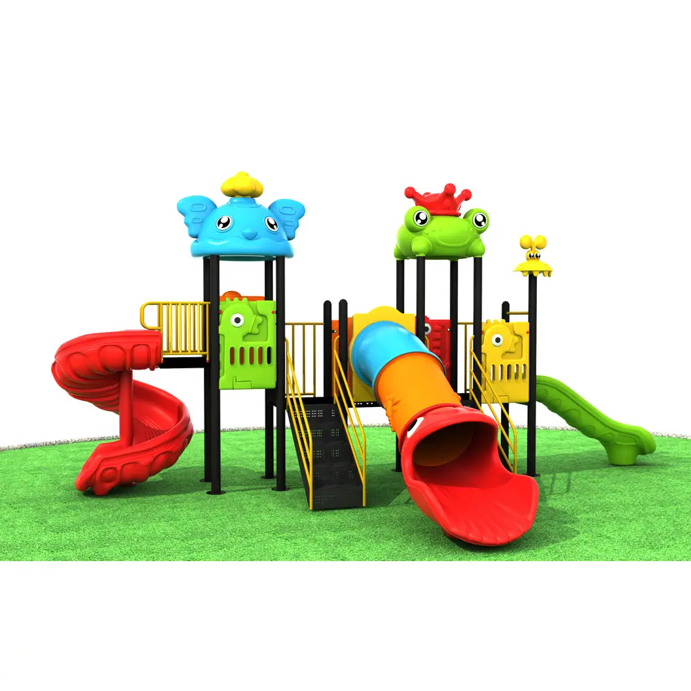 Set di attrezzature per parchi giochi per bambini all'aperto in plastica per parco giochi all'aperto per bambini