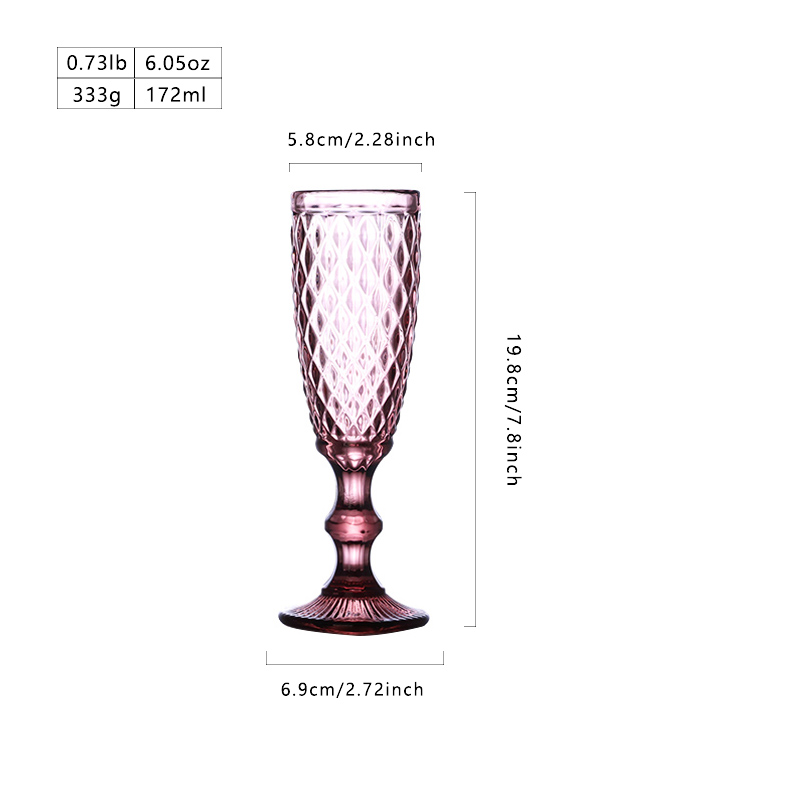 Verre à champagne rose B