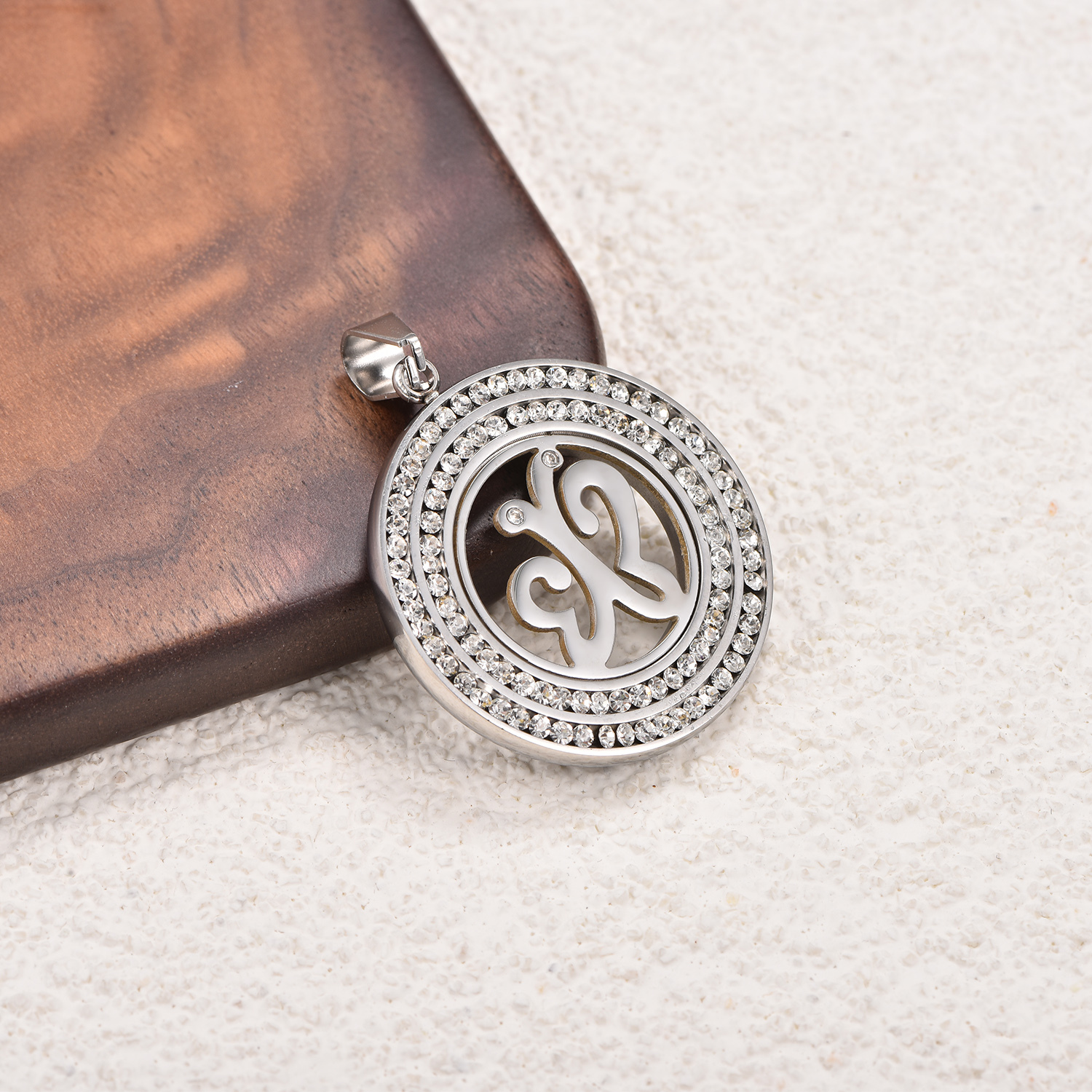 Colgante de mariposa de plata