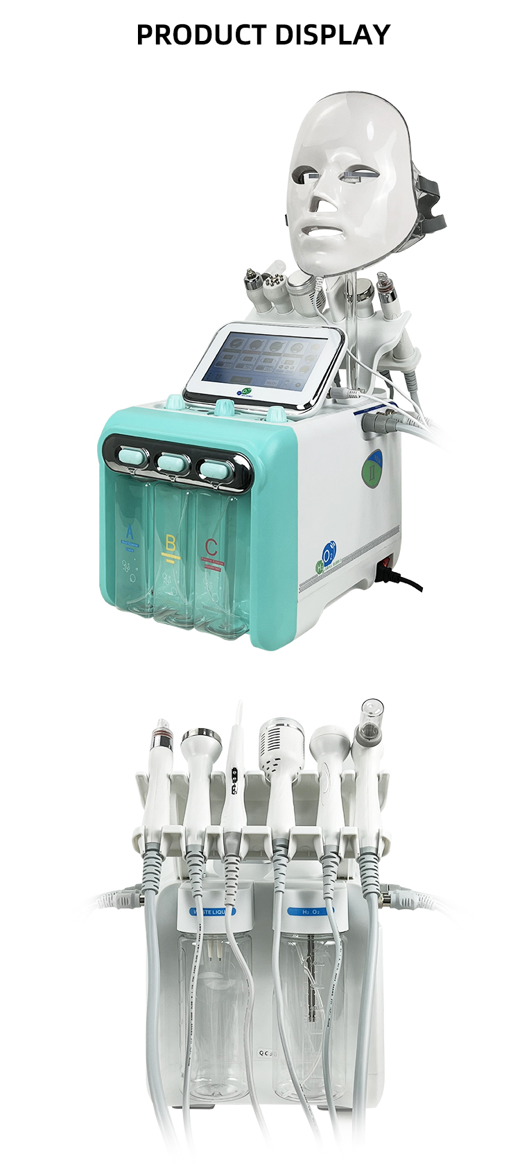 Top quality Low Price 6 in 1 Hydra Oxygen Jet Dermabrasion Hydro Aqua Peeling Beauty Face Equipment Salon Facial Machine