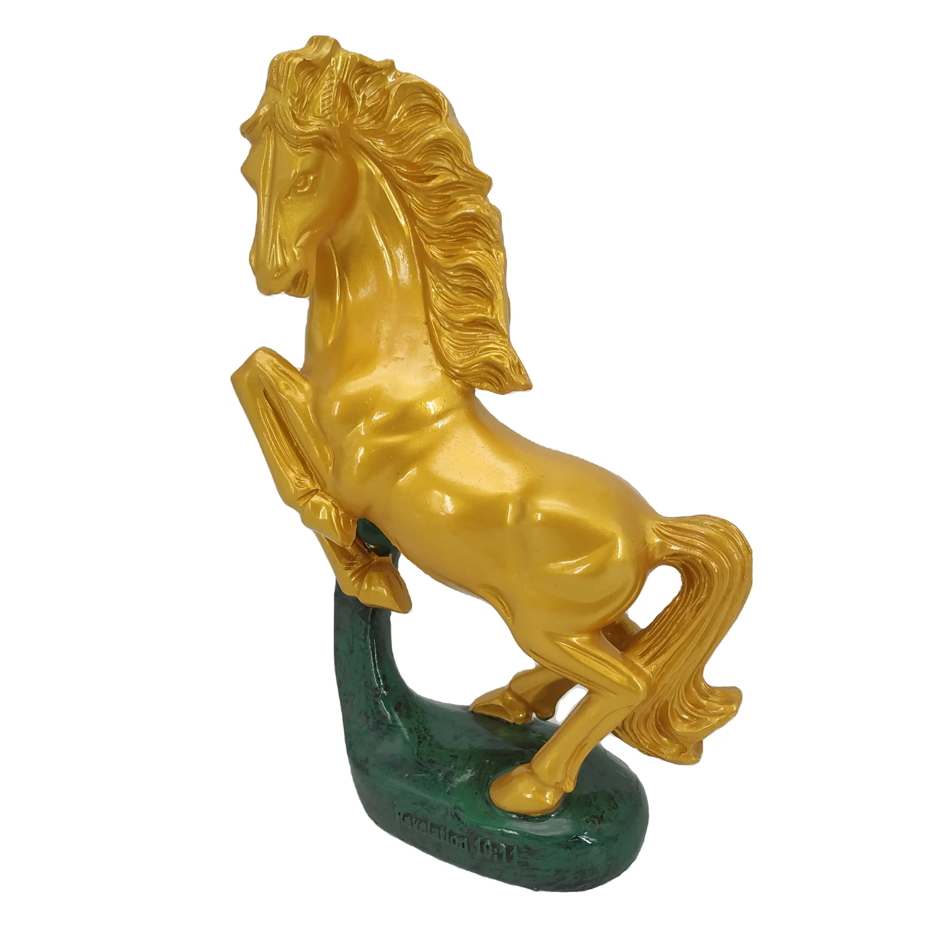 Vendita calda stile artificiale statua di cavallo animale in resina artigianato per la casa che vivono ornamento decorativo
