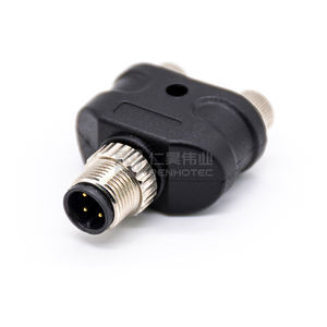 5针M12 T型适配器A代码5针T型连接器 - Product Image 5