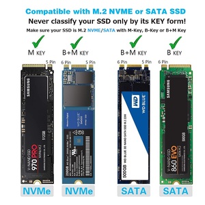 FIDECO yeni tasarım m.2 nvme ngff usb 3.1 tip c gen 2 muhafaza kutusu dahili soğutma fanı - Product Image 5