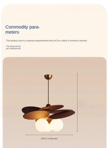 Moderne amerikanische Retro Decken ventilator leuchte mit 5 LED-Leuchten Optionaler wasserdichter AC/DC-Fernbedienung motor für Wohnzimmer