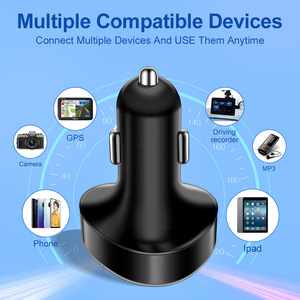 66W 5in1 5 port 4 USB + Typ C hızlı araba şarjı akıllı telefonlar için LED hızlı şarj ile PD tipi C araba USB şarj aleti - Product Image 3