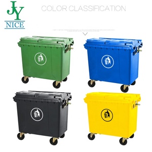 1100L çöp kutusu tekerlekli plastik çöp kovası çöp açık çöp kutusu 1100 litre plastik haddeleme kapak tipi - Product Image 6