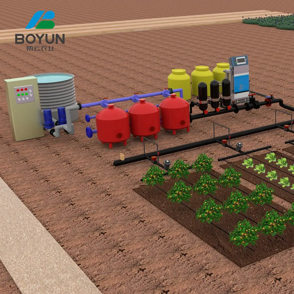BOYUN-農場の自動灌漑および施肥完全システム