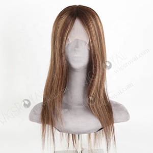 Wigsroyal tốt tóc giả trang web hoàn hảo chân tóc màu sắc tuyệt đẹp thẳng tóc giả tóc con người cho rụng tóc - Product Image 1