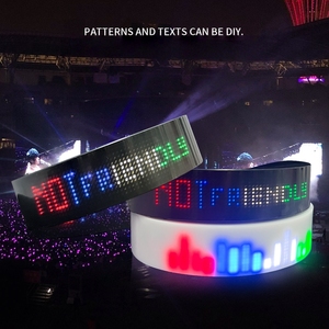 ที่คาดผม LED เรืองแสงปรับได้อุปกรณ์ประกอบฉากเทศกาลปาร์ตี้คอนเสิร์ตเรืองแสงที่คาดผมสีสันสดใสรองรับรูปแบบ DIY ข้อความตัวเลขสั่งทำได้ - Product Image 5
