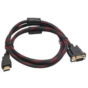 Cavo set-top box TV <span class=keywords><strong>computer</strong></span> modello esplosione commercio estero con doppio anello magnetico netto cavo da 1.5m a VGA