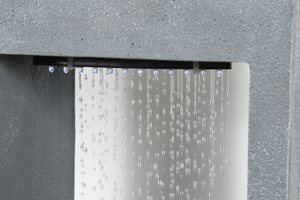 ポリレジンLEDライトウォーターファウンテンガーデン自動噴水屋外ガーデンウォーターファウンテンフラワープランター付き - Product Image 5