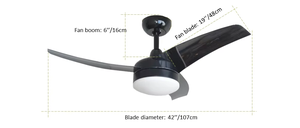 Потолочный вентилятор со светодиодным освещением, 42 дюйма - Product Image 5