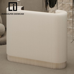 现代环保白色折叠商品货架牛皮纸前台前台展示架收银台 - Product Image 2