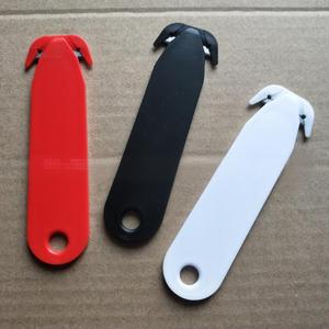 Özelleştirilebilir Logo paslanmaz çelik güvenlik yardımcı kesici DIY sınıf kutusu kesme bıçağı ODM & OEM desteklenen paket açacağı bıçak