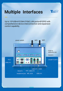 I3/I5/I7 Cpu Industrial Mini Desktop Pc 2 Lan Ethernet Ports Mini <strong>Computer</strong> Ddr4 Intel <strong>Computer</strong> 8g 256g Wifi Pc Low Power Host - Product Image 4