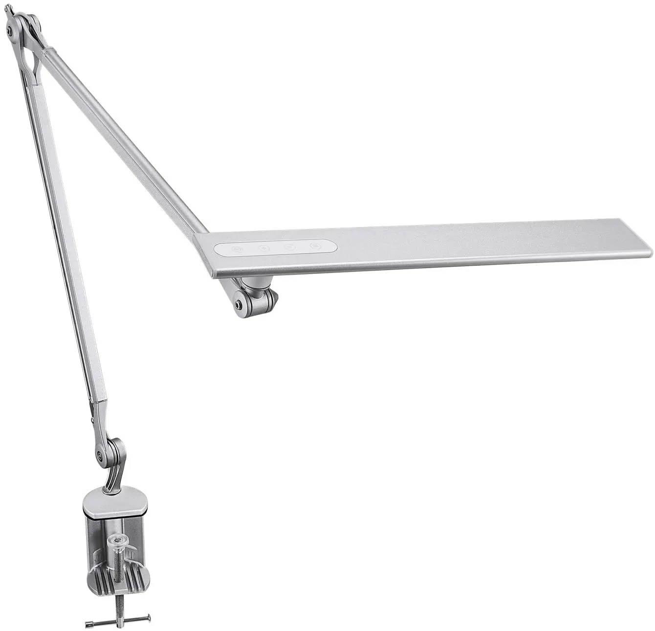 Lâmpada de mesa flexível ajustável, lâmpada de mesa de metal com luz led