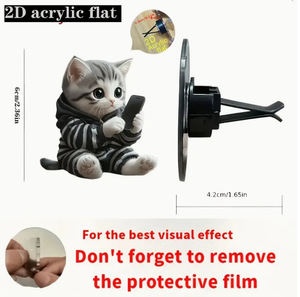 Toptan dekoratif Aroma YAYICI havalandırma klip sevimli akrilik özel araba spreyi - Product Image 6