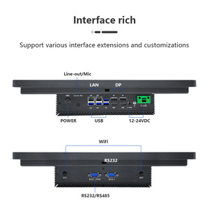 Máquina todo en uno industrial FAS con procesador Intel I5 8GB RAM M.2 128GB Sistema operativo Computadora con panel de pantalla táctil