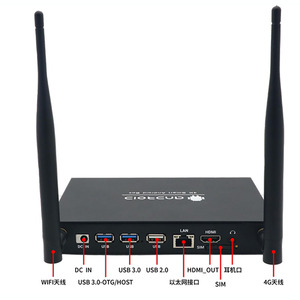 Новинка RK3568 Cortex-A55 Макс 2,0 ГГц цифровая вывеска Android Player Box Android 11 или выше 4G SIM-карта USB Ethernet Wi-Fi