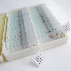 Toboganes de microscopio de cristal para enseñanza médica, caja de madera de 100 tipos de pañuelos humanos - Product Image 6