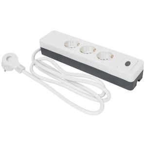 Tisch buchse, COMBINI, 3x1,5 ², weiß/grau, mit Schalter, 3-6-Wege, L 273 (9019431064) - Product Image 1