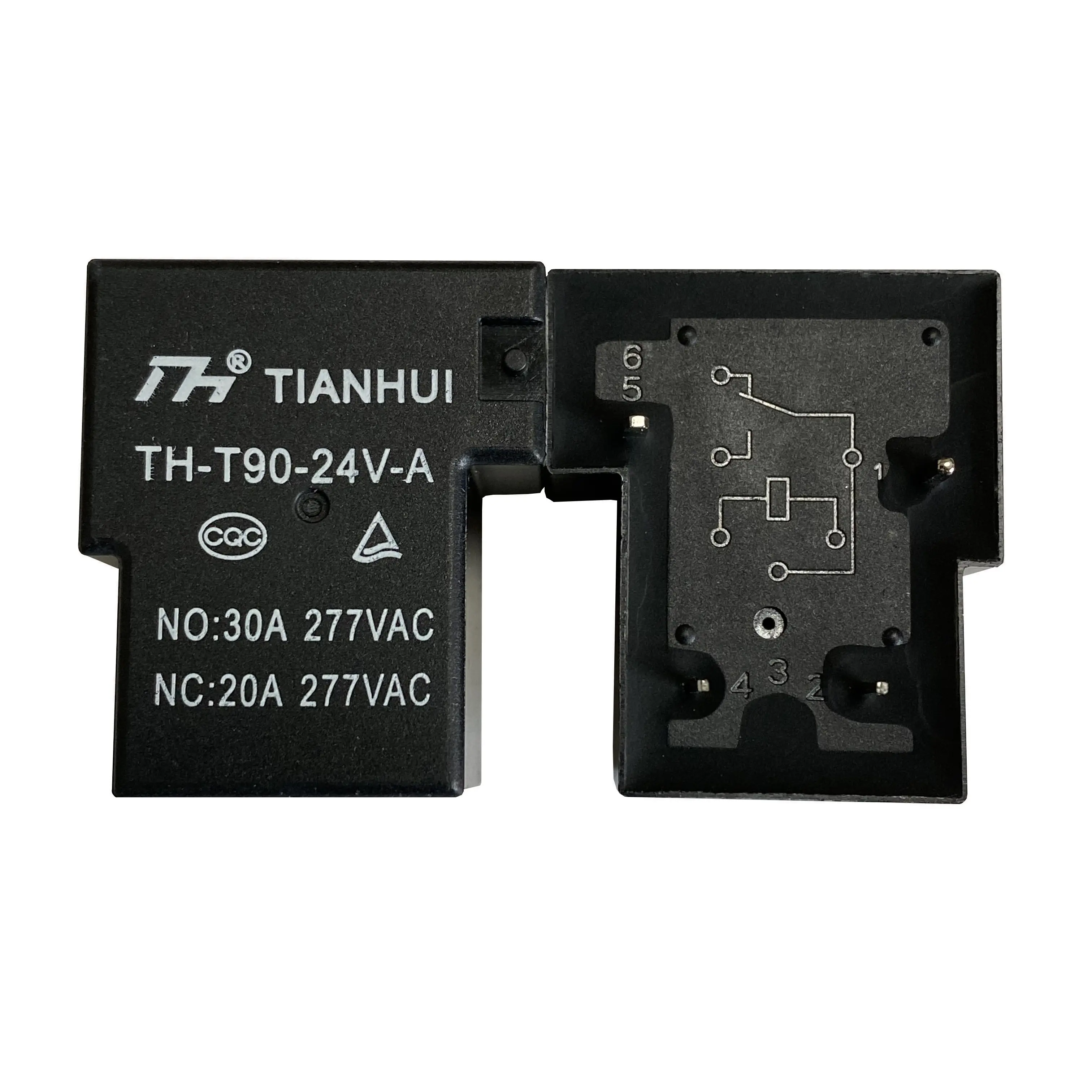 Tianhui TH-T90-24V-A 4 pin 20/30amp T tipo 24vdc T90 relè