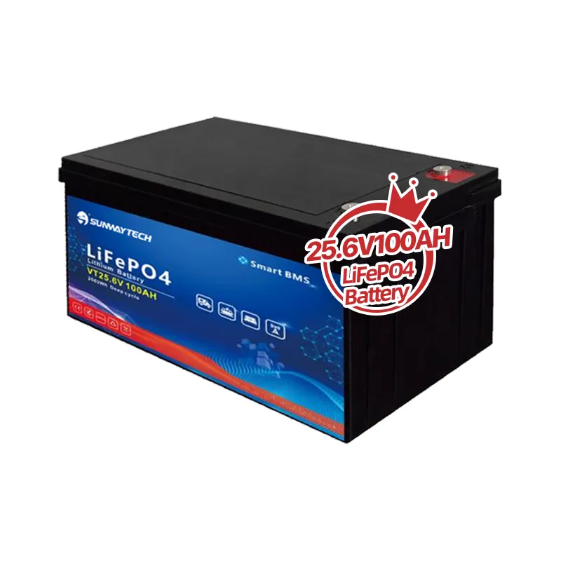 Yipin Lood Zuur Vervangen 12V 24V 25.6V 100ah 200ah 300ah Lithium-Ion Batterij