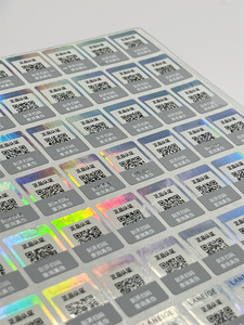 Оригинальные фабричные Оптовые отслеживаемые этикетки безопасности QR-код анти-контрафактная наклейка - Product Image 5