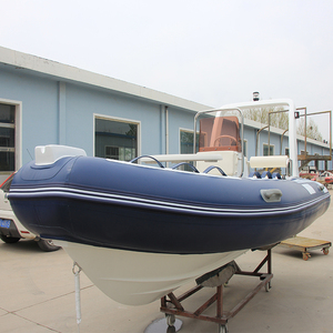 Conception stable coque en fibre de verre pliable gonflable nervure bateau 1.2mm PVC Sport Yacht pour les eaux de l'océan lac pêche Hypalon Divers - Product Image 5