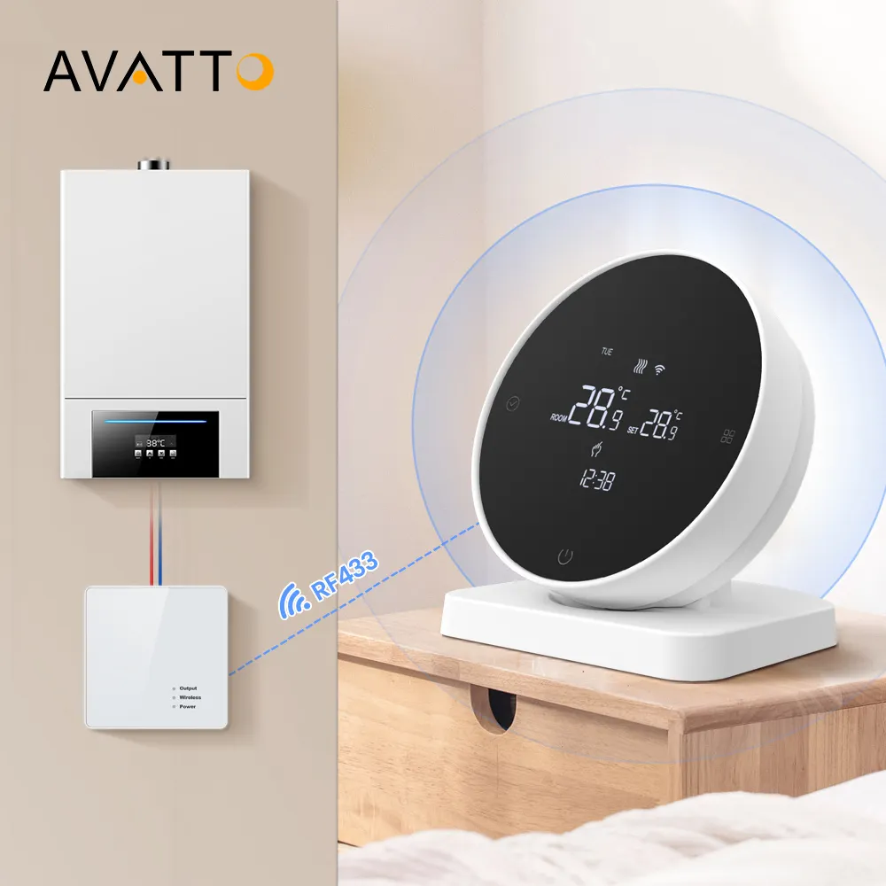 AvattoTuya Wifi Smart termostato consente il controllo remoto di caldaie a gas e riscaldamento a pavimento