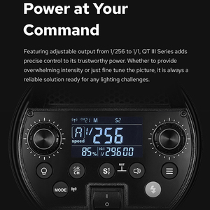 Godox QT600III 600W 1/8000s yüksek hızlı Sync stüdyo flaş çakarlı lamba dahili 2.4G sistemi + 40W LED modelleme ampul - Product Image 2